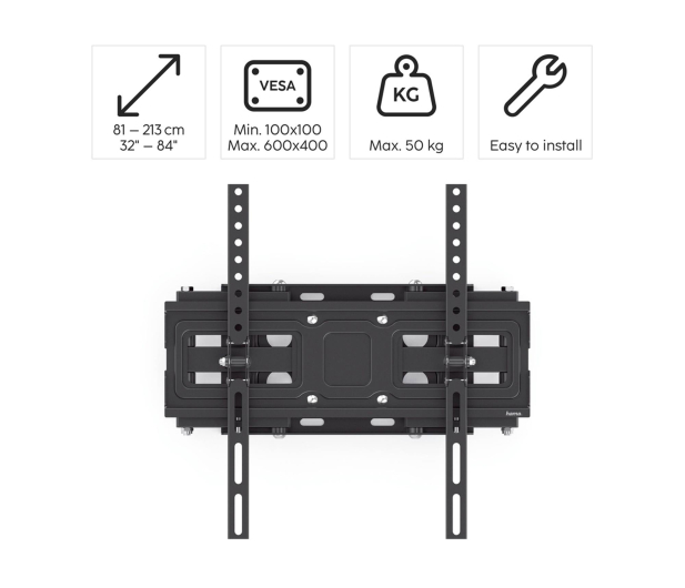 Hama Uchwyt LCD/LED VESA 600x400 FULLM SCISSOR ARMS 84" - 1516969 - zdjęcie 4